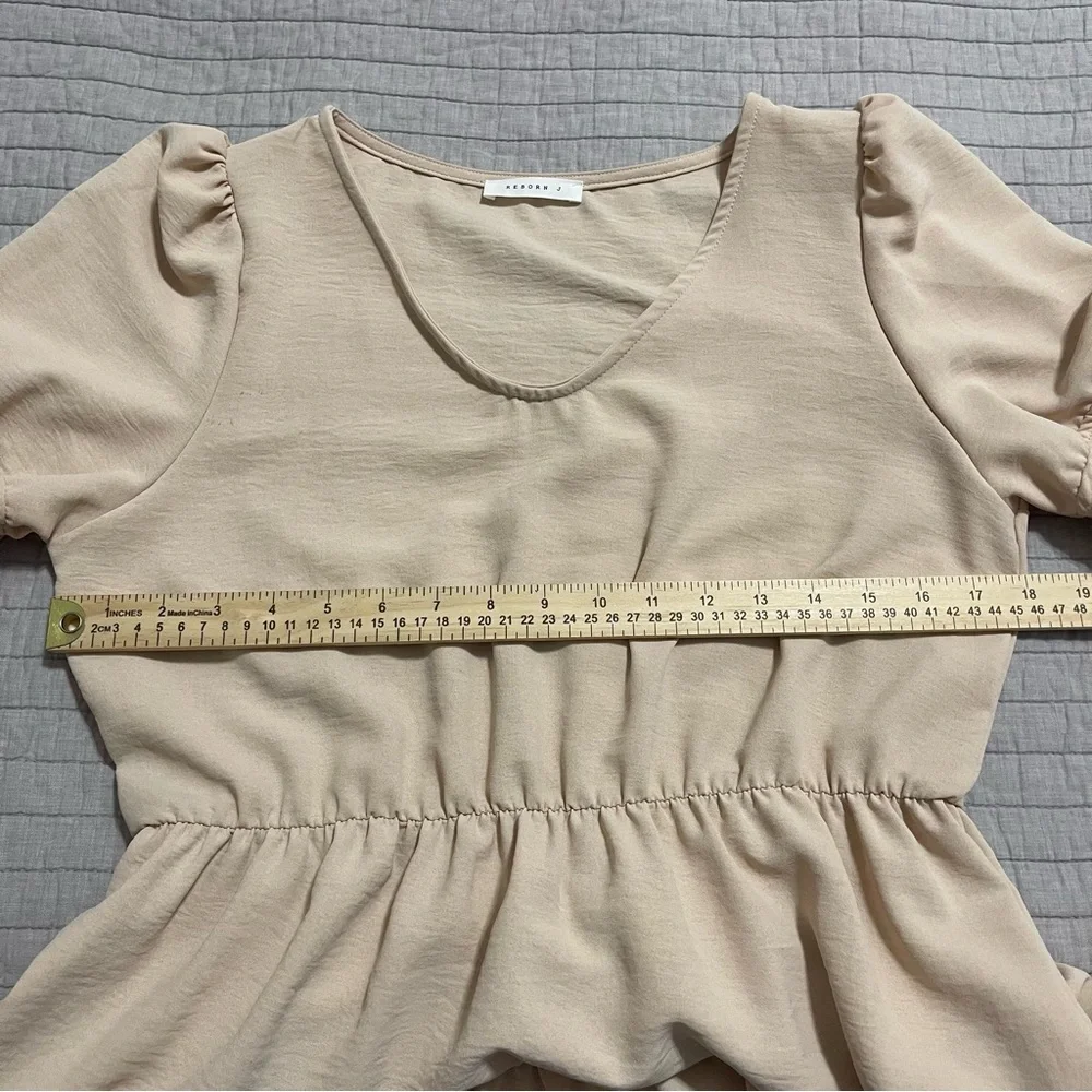 Reborn J Tiered Fit & Flare Dress Size Large - Picture 4 of 6